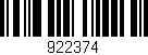 Código de barras (EAN, GTIN, SKU, ISBN): '922374'