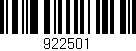 Código de barras (EAN, GTIN, SKU, ISBN): '922501'