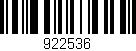 Código de barras (EAN, GTIN, SKU, ISBN): '922536'