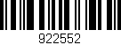 Código de barras (EAN, GTIN, SKU, ISBN): '922552'