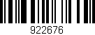 Código de barras (EAN, GTIN, SKU, ISBN): '922676'