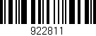 Código de barras (EAN, GTIN, SKU, ISBN): '922811'