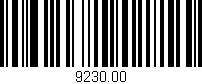 Código de barras (EAN, GTIN, SKU, ISBN): '9230.00'