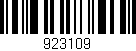 Código de barras (EAN, GTIN, SKU, ISBN): '923109'