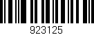 Código de barras (EAN, GTIN, SKU, ISBN): '923125'