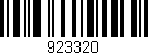 Código de barras (EAN, GTIN, SKU, ISBN): '923320'