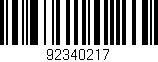 Código de barras (EAN, GTIN, SKU, ISBN): '92340217'