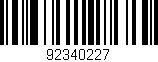 Código de barras (EAN, GTIN, SKU, ISBN): '92340227'