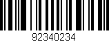 Código de barras (EAN, GTIN, SKU, ISBN): '92340234'