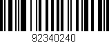 Código de barras (EAN, GTIN, SKU, ISBN): '92340240'
