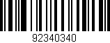 Código de barras (EAN, GTIN, SKU, ISBN): '92340340'
