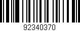 Código de barras (EAN, GTIN, SKU, ISBN): '92340370'