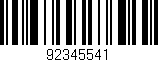 Código de barras (EAN, GTIN, SKU, ISBN): '92345541'