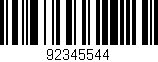Código de barras (EAN, GTIN, SKU, ISBN): '92345544'