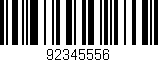 Código de barras (EAN, GTIN, SKU, ISBN): '92345556'