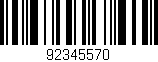 Código de barras (EAN, GTIN, SKU, ISBN): '92345570'