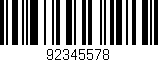 Código de barras (EAN, GTIN, SKU, ISBN): '92345578'
