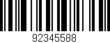 Código de barras (EAN, GTIN, SKU, ISBN): '92345588'