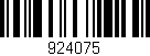 Código de barras (EAN, GTIN, SKU, ISBN): '924075'