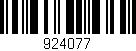 Código de barras (EAN, GTIN, SKU, ISBN): '924077'