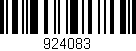 Código de barras (EAN, GTIN, SKU, ISBN): '924083'