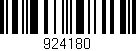 Código de barras (EAN, GTIN, SKU, ISBN): '924180'