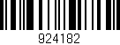 Código de barras (EAN, GTIN, SKU, ISBN): '924182'