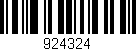 Código de barras (EAN, GTIN, SKU, ISBN): '924324'