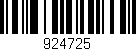 Código de barras (EAN, GTIN, SKU, ISBN): '924725'