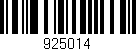 Código de barras (EAN, GTIN, SKU, ISBN): '925014'