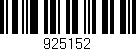 Código de barras (EAN, GTIN, SKU, ISBN): '925152'