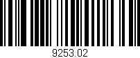 Código de barras (EAN, GTIN, SKU, ISBN): '9253.02'
