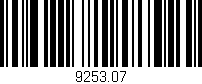 Código de barras (EAN, GTIN, SKU, ISBN): '9253.07'