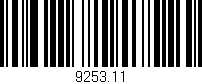 Código de barras (EAN, GTIN, SKU, ISBN): '9253.11'