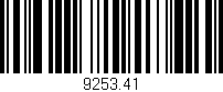 Código de barras (EAN, GTIN, SKU, ISBN): '9253.41'
