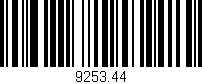 Código de barras (EAN, GTIN, SKU, ISBN): '9253.44'