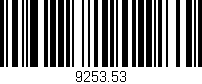 Código de barras (EAN, GTIN, SKU, ISBN): '9253.53'