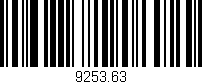 Código de barras (EAN, GTIN, SKU, ISBN): '9253.63'