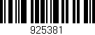 Código de barras (EAN, GTIN, SKU, ISBN): '925381'
