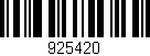 Código de barras (EAN, GTIN, SKU, ISBN): '925420'