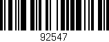 Código de barras (EAN, GTIN, SKU, ISBN): '92547'