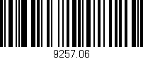 Código de barras (EAN, GTIN, SKU, ISBN): '9257.06'