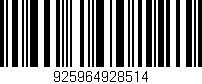Código de barras (EAN, GTIN, SKU, ISBN): '925964928514'