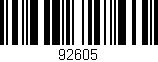 Código de barras (EAN, GTIN, SKU, ISBN): '92605'