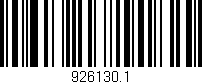 Código de barras (EAN, GTIN, SKU, ISBN): '926130.1'
