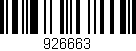 Código de barras (EAN, GTIN, SKU, ISBN): '926663'