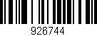 Código de barras (EAN, GTIN, SKU, ISBN): '926744'