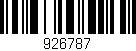 Código de barras (EAN, GTIN, SKU, ISBN): '926787'
