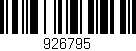 Código de barras (EAN, GTIN, SKU, ISBN): '926795'