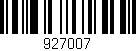 Código de barras (EAN, GTIN, SKU, ISBN): '927007'